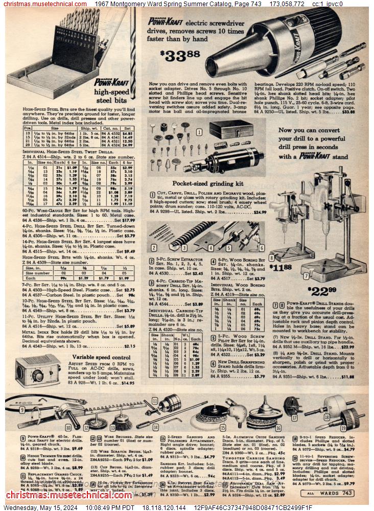 1967 Montgomery Ward Spring Summer Catalog, Page 743