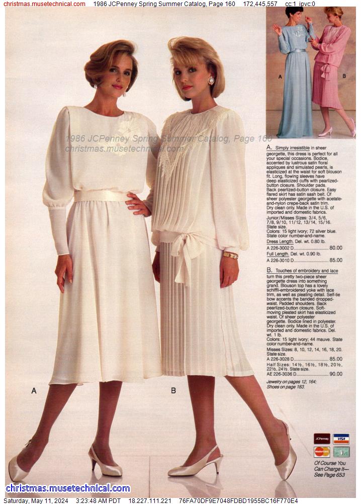 1986 JCPenney Spring Summer Catalog, Page 160