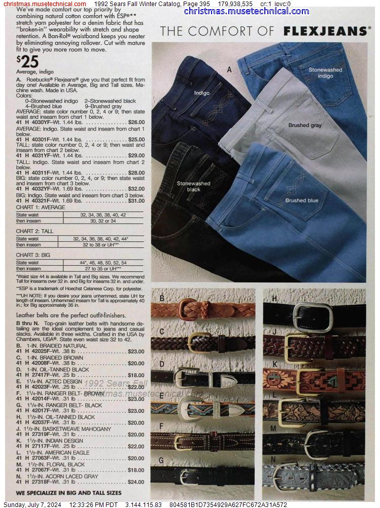 1992 Sears Fall Winter Catalog, Page 395