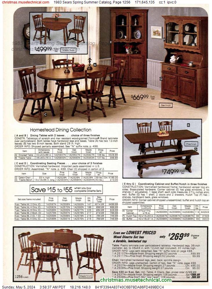 1983 Sears Spring Summer Catalog, Page 1256