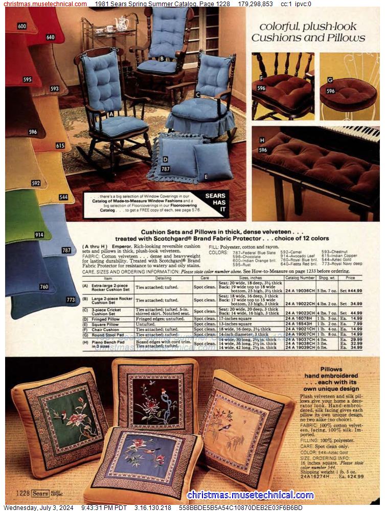 1981 Sears Spring Summer Catalog, Page 1228