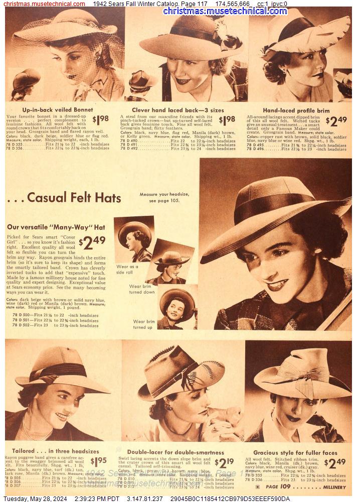 1942 Sears Fall Winter Catalog, Page 117