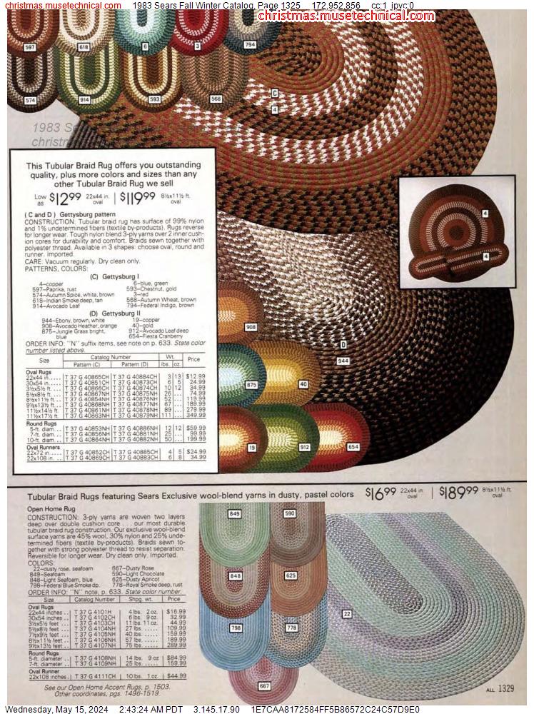 1983 Sears Fall Winter Catalog, Page 1325