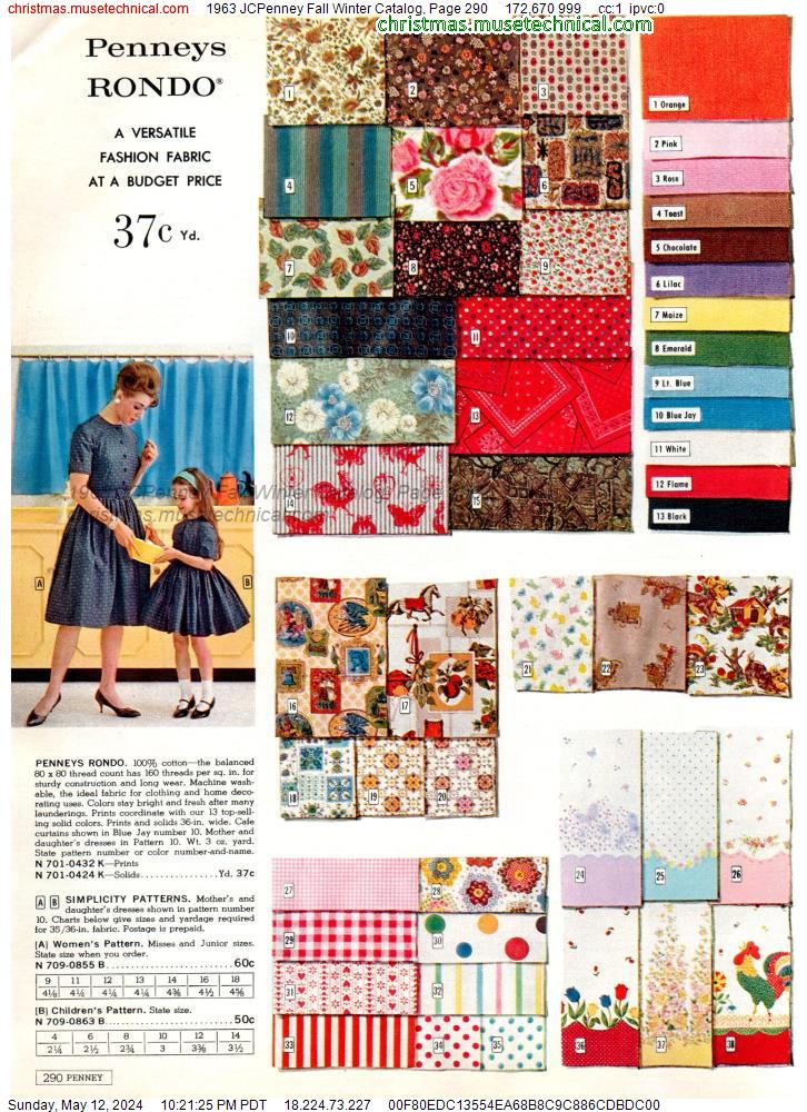 1963 JCPenney Fall Winter Catalog, Page 290