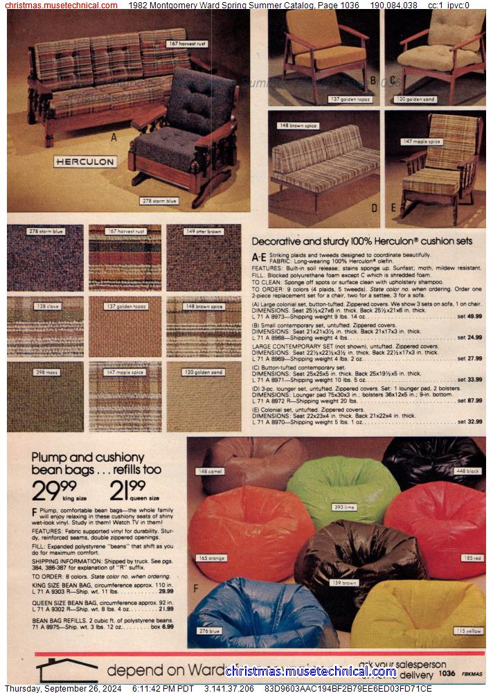 1982 Montgomery Ward Spring Summer Catalog, Page 1036