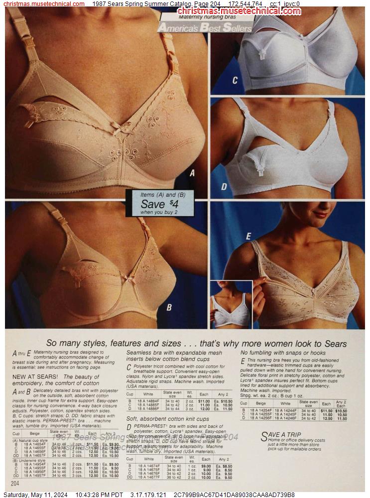 1987 Sears Spring Summer Catalog, Page 204
