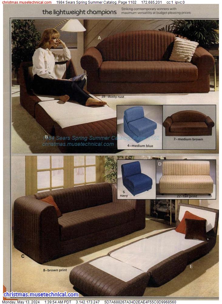1984 Sears Spring Summer Catalog, Page 1102