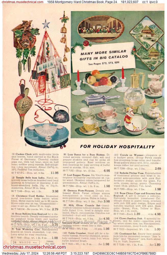 1958 Montgomery Ward Christmas Book, Page 24