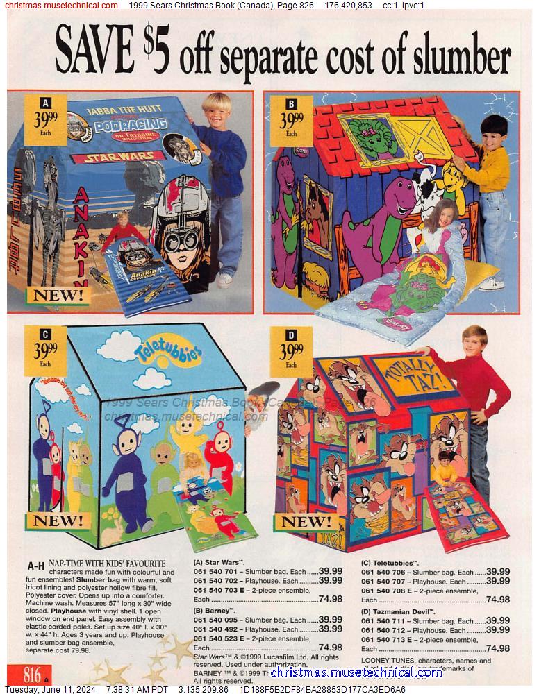 1999 Sears Christmas Book (Canada), Page 826