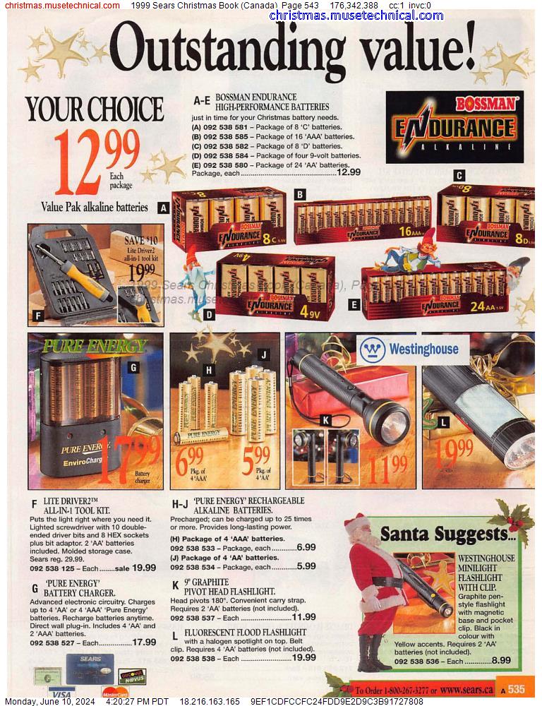 1999 Sears Christmas Book (Canada), Page 543