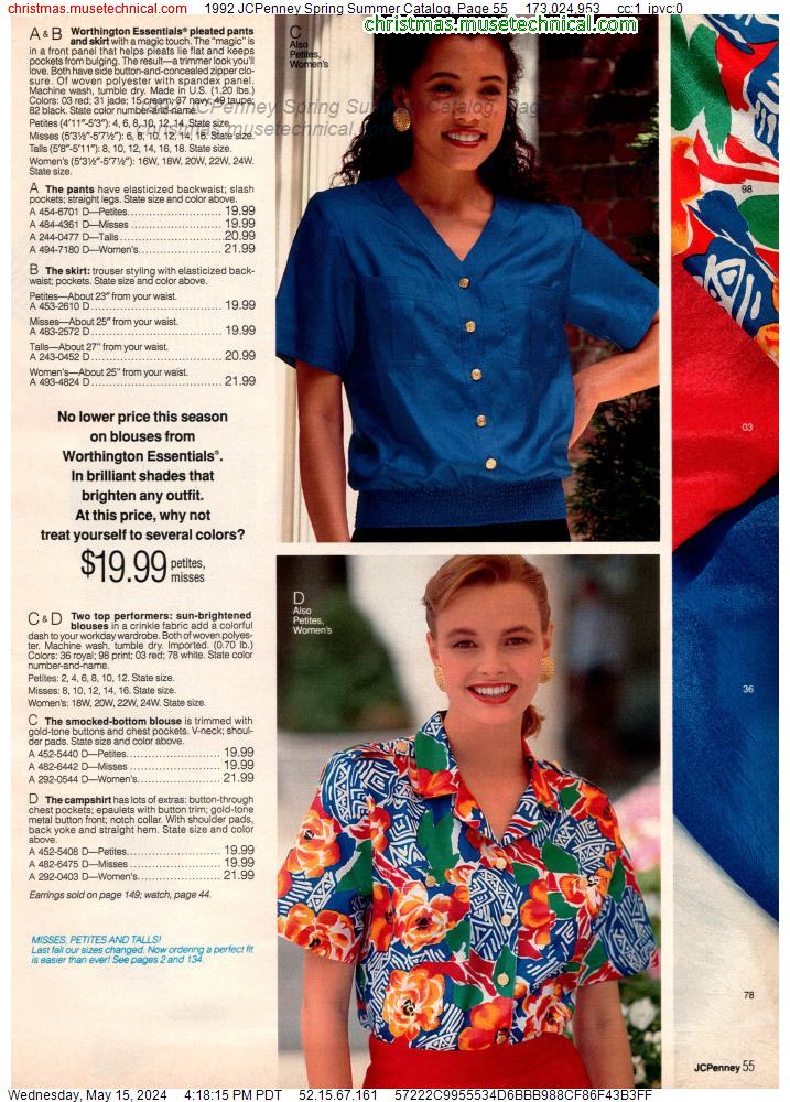 1992 JCPenney Spring Summer Catalog, Page 55