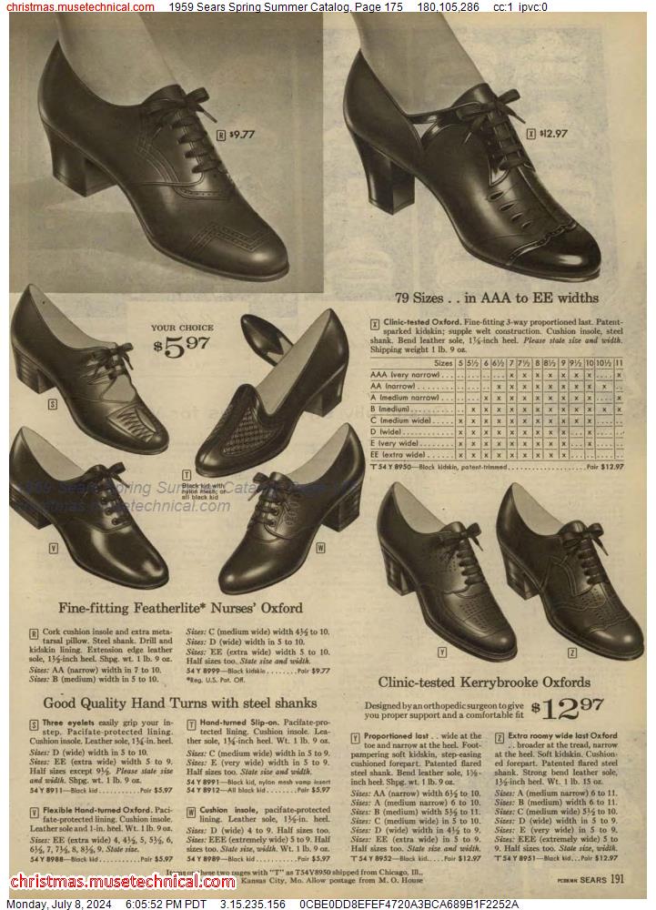 1959 Sears Spring Summer Catalog, Page 175