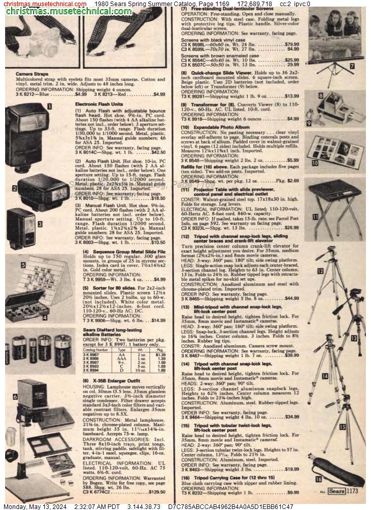 1980 Sears Spring Summer Catalog, Page 1169