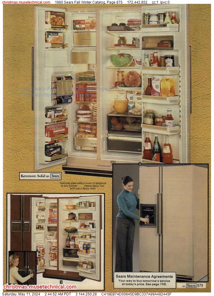 1980 Sears Fall Winter Catalog, Page 875