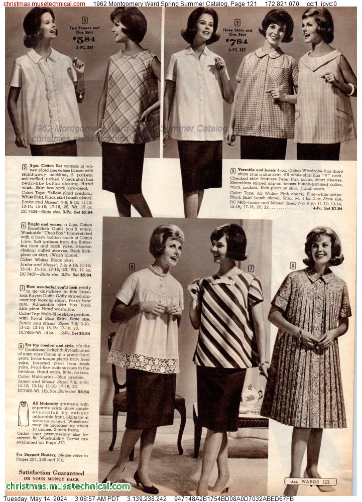 1962 Montgomery Ward Spring Summer Catalog, Page 121