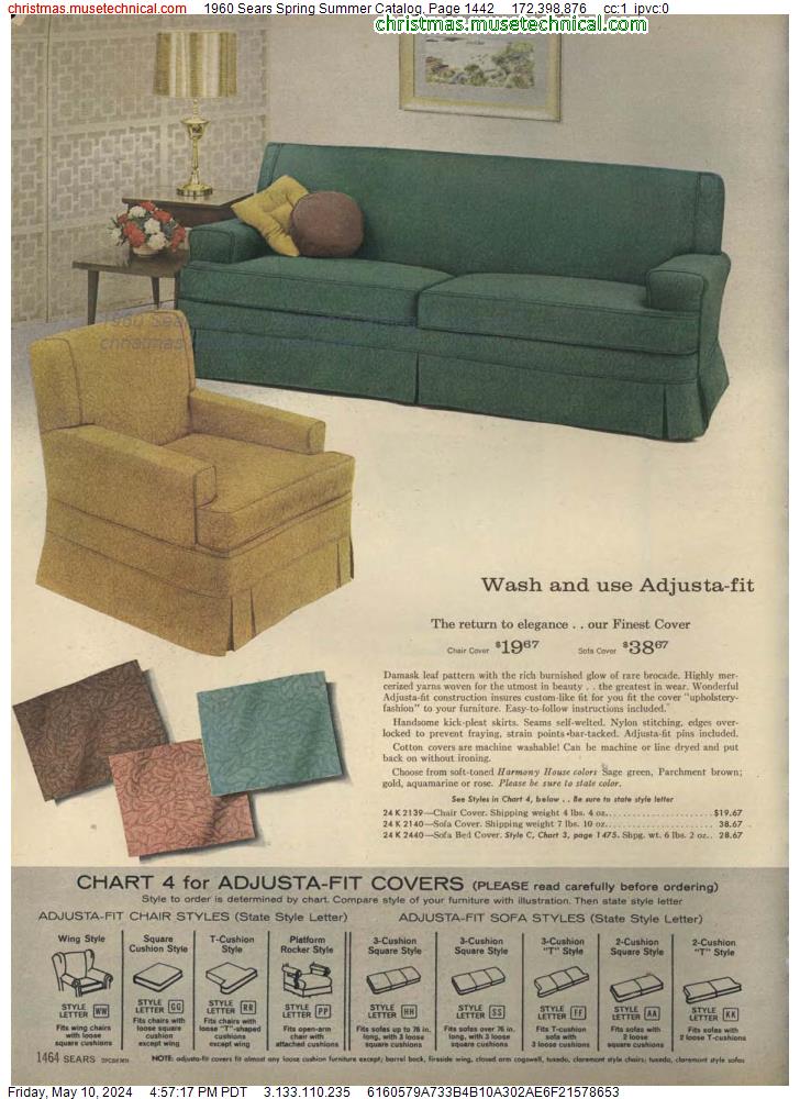 1960 Sears Spring Summer Catalog, Page 1442