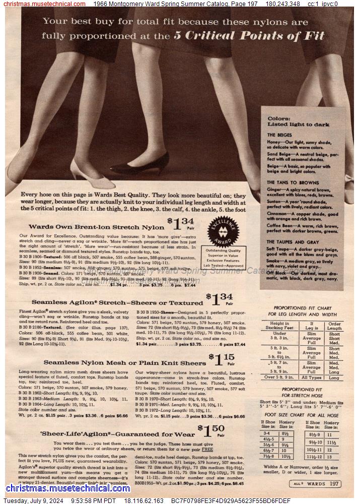 1966 Montgomery Ward Spring Summer Catalog, Page 197