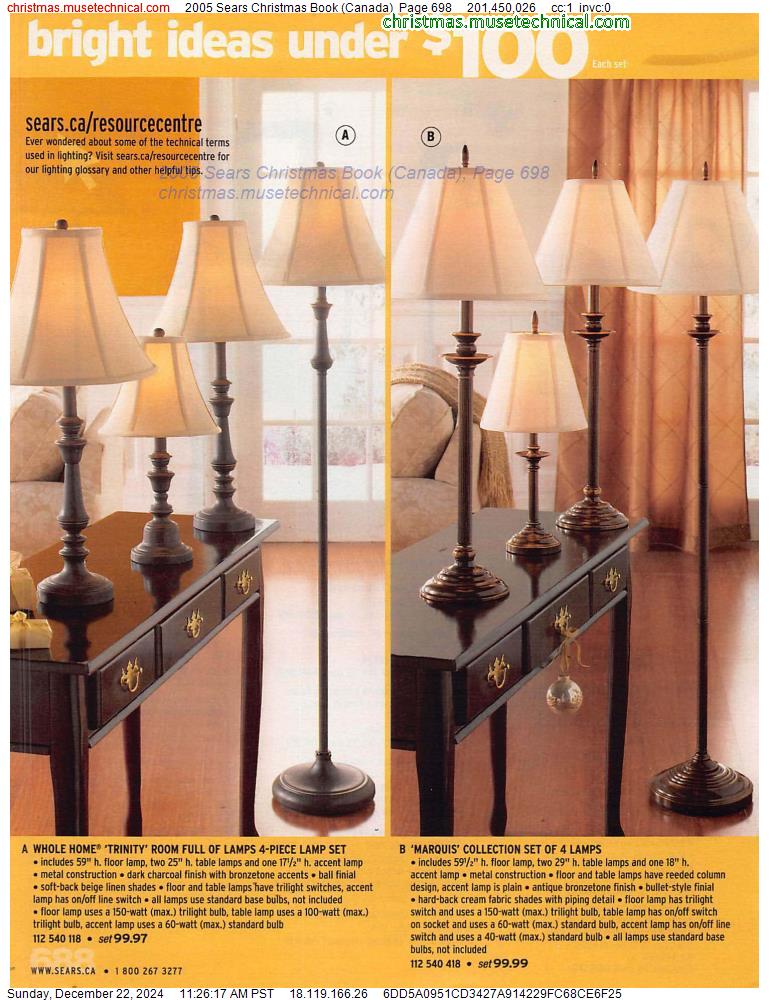 2005 Sears Christmas Book (Canada), Page 698