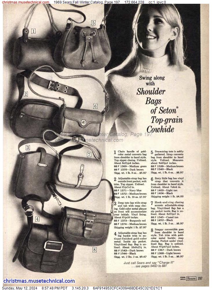 1969 Sears Fall Winter Catalog, Page 197