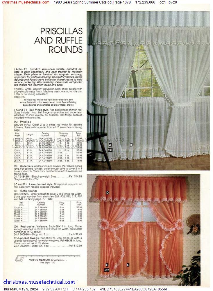 1983 Sears Spring Summer Catalog, Page 1078