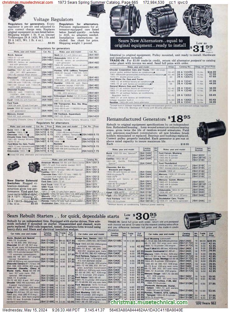 1973 Sears Spring Summer Catalog, Page 665
