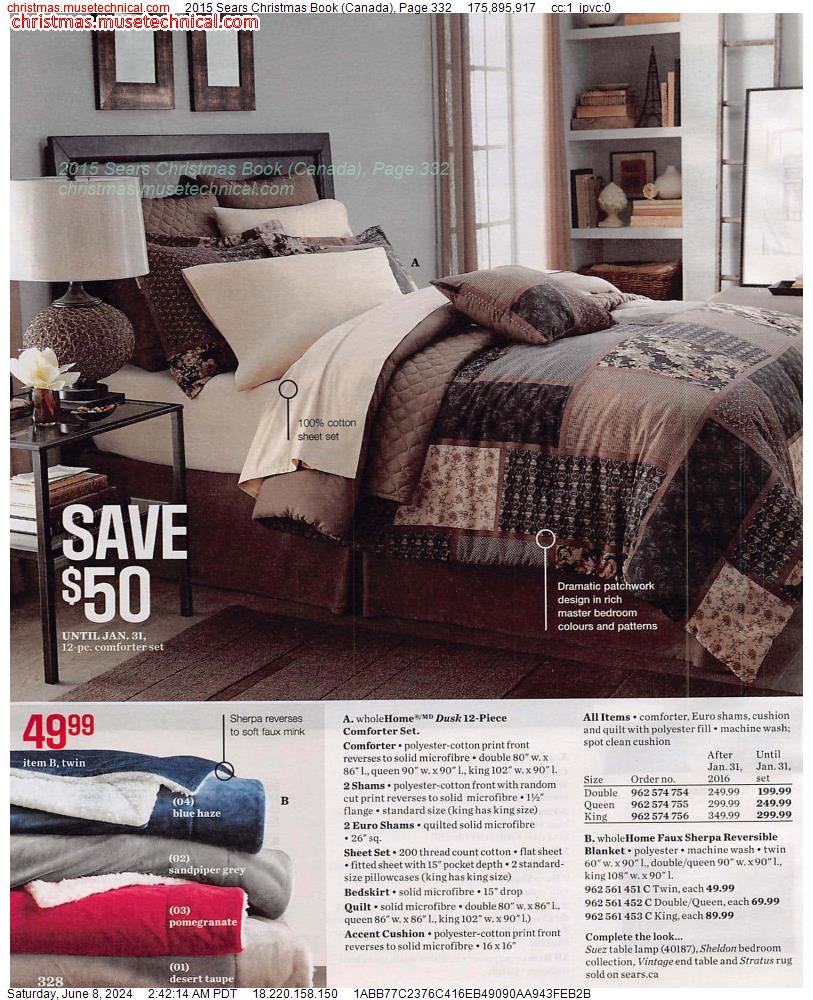 2015 Sears Christmas Book (Canada), Page 332