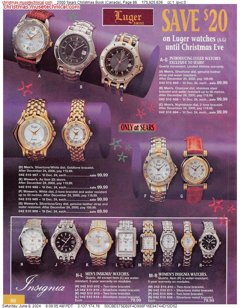 2000 Sears Christmas Book (Canada), Page 86
