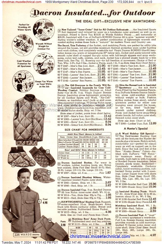 1959 Montgomery Ward Christmas Book, Page 230