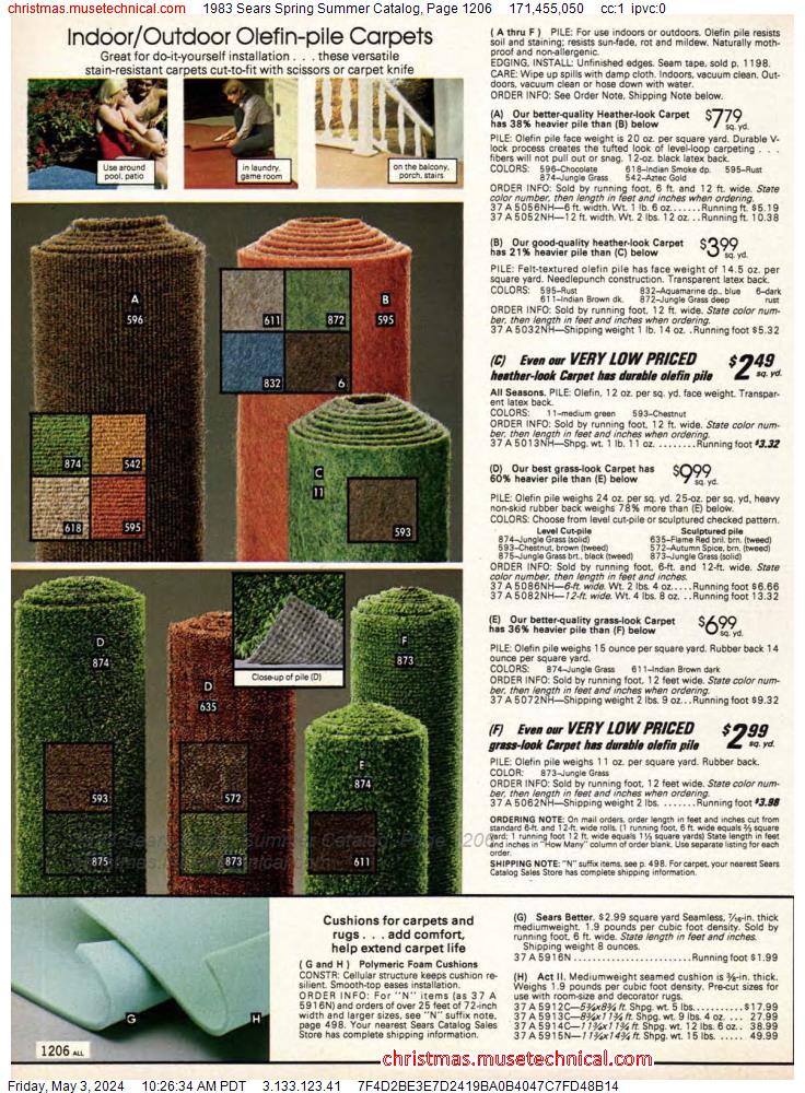 1983 Sears Spring Summer Catalog, Page 1206
