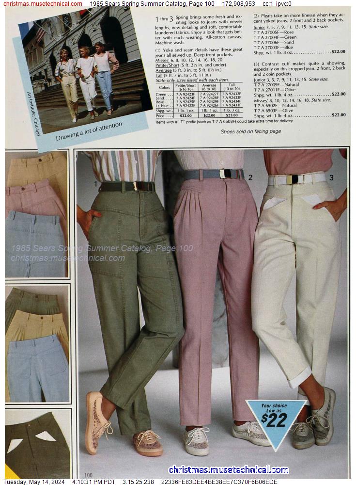 1985 Sears Spring Summer Catalog, Page 100