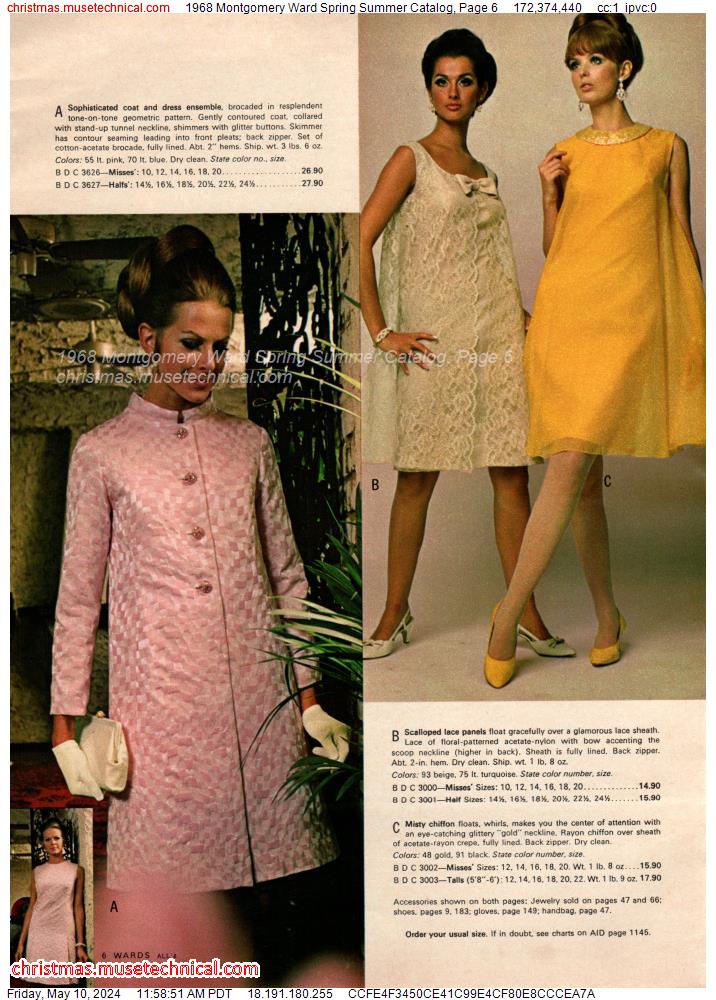 1968 Montgomery Ward Spring Summer Catalog, Page 6