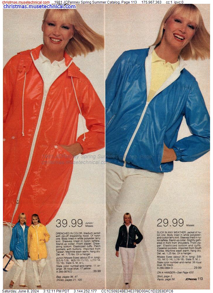 1981 JCPenney Spring Summer Catalog, Page 113