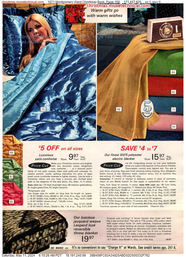 1971 Montgomery Ward Christmas Book, Page 158