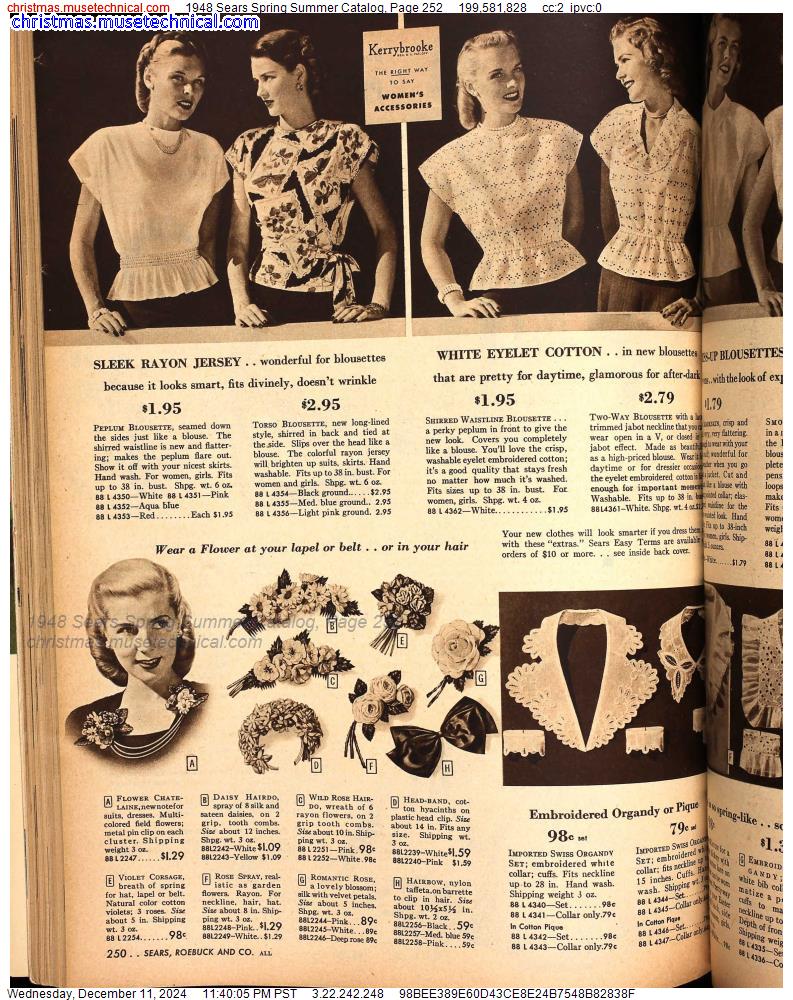 1948 Sears Spring Summer Catalog, Page 252