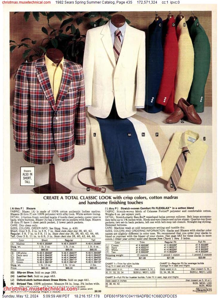 1982 Sears Spring Summer Catalog, Page 435