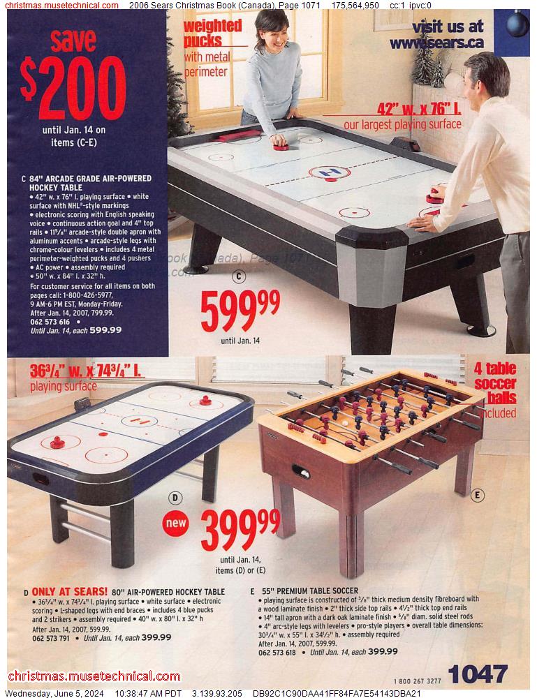 2006 Sears Christmas Book (Canada), Page 1071