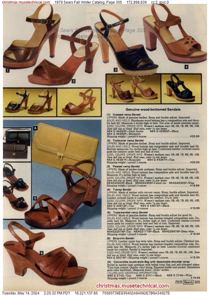 1979 Sears Fall Winter Catalog, Page 305