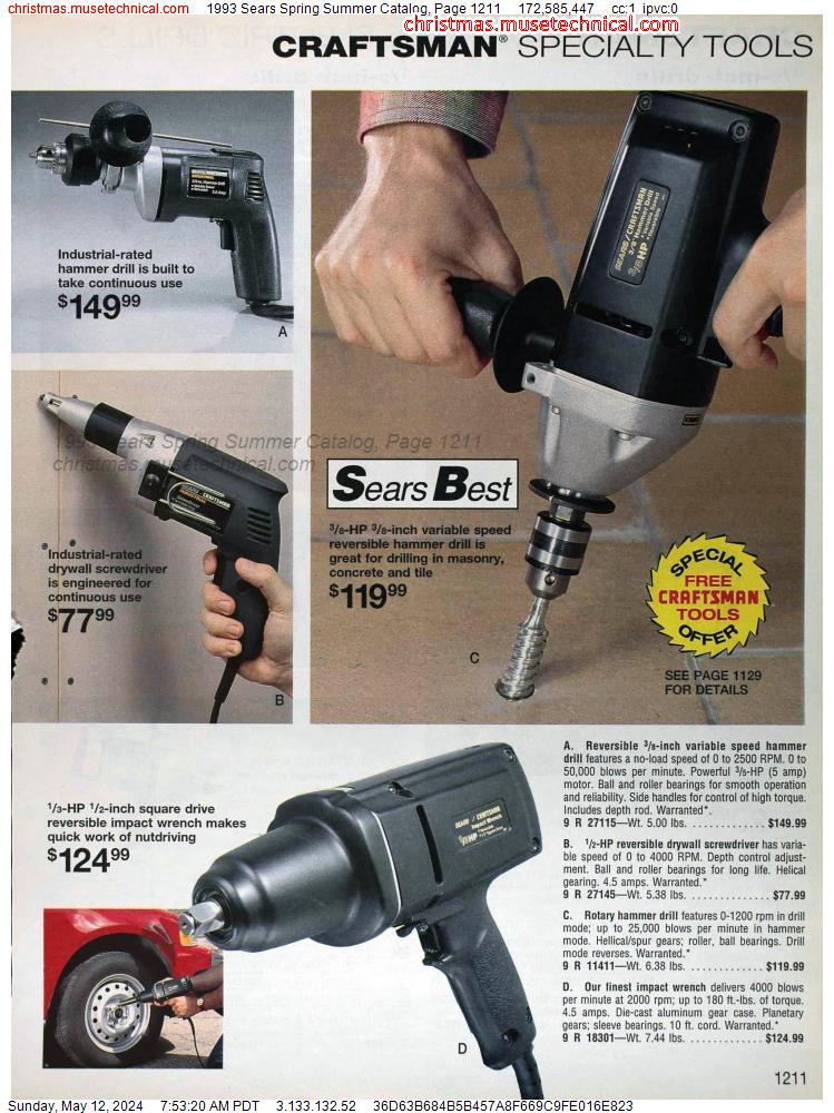 1993 Sears Spring Summer Catalog, Page 1211