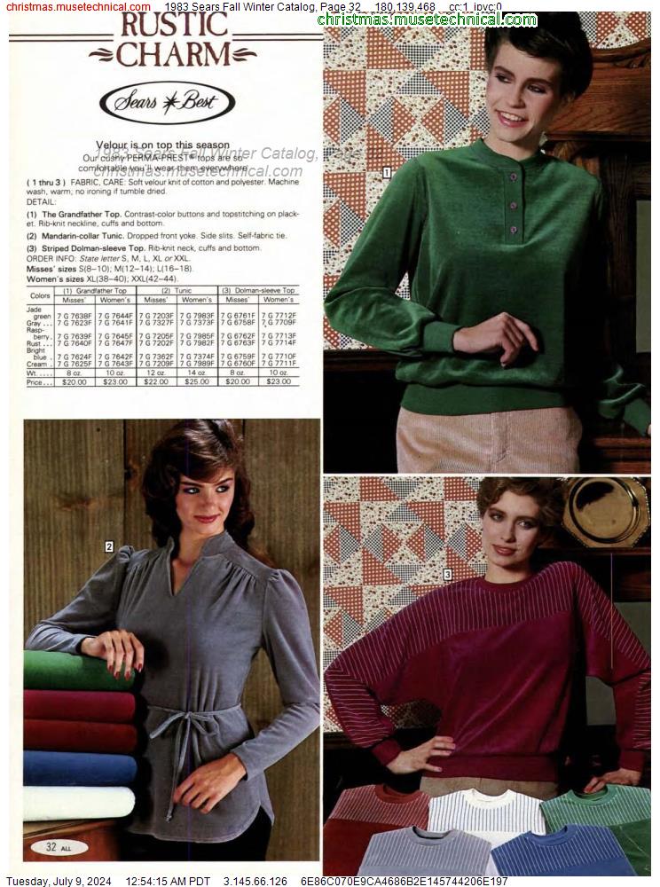1983 Sears Fall Winter Catalog, Page 32