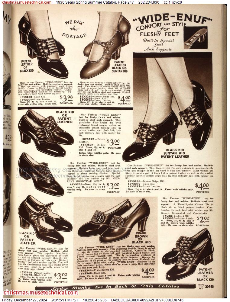 1930 Sears Spring Summer Catalog, Page 247