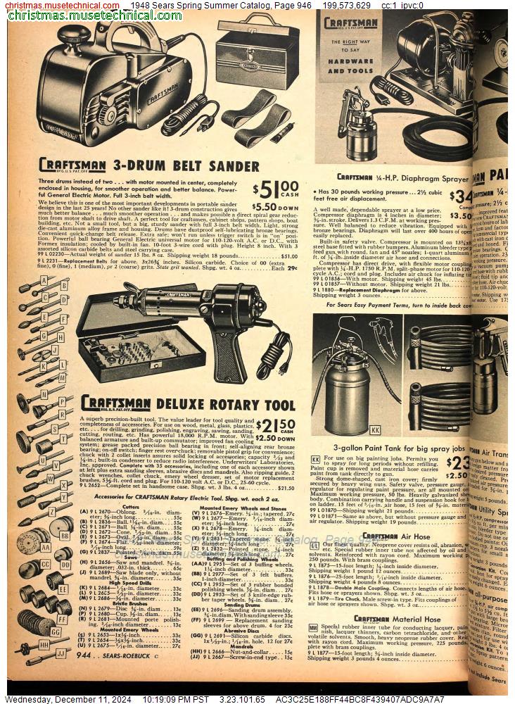 1948 Sears Spring Summer Catalog, Page 946