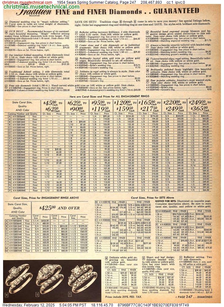 1954 Sears Spring Summer Catalog, Page 247