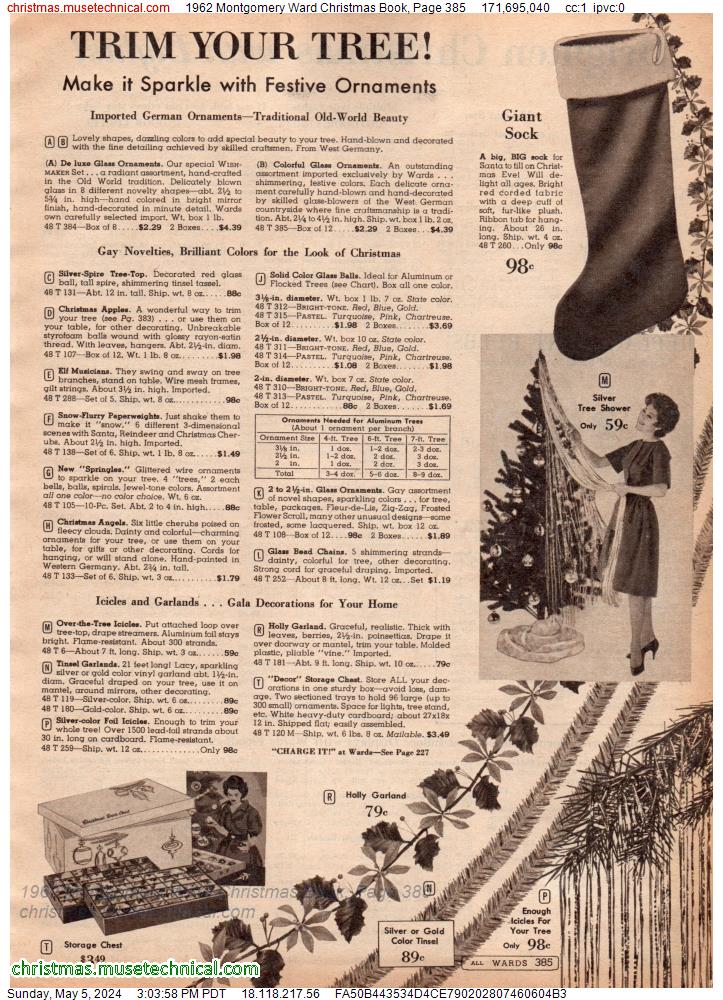 1962 Montgomery Ward Christmas Book, Page 385