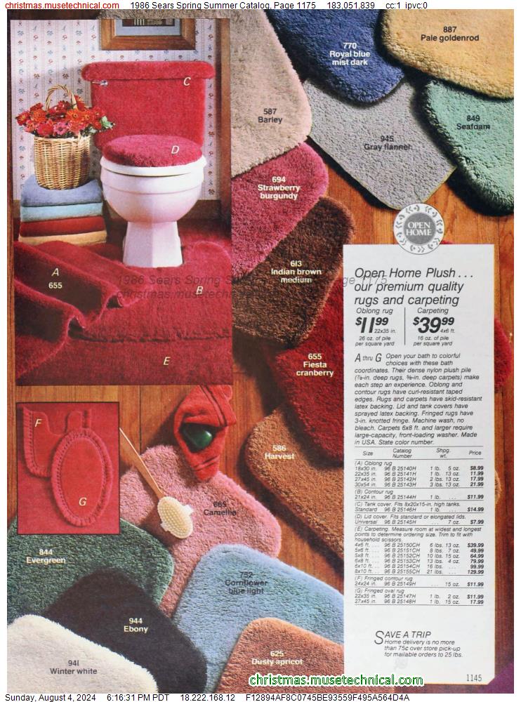 1986 Sears Spring Summer Catalog, Page 1175