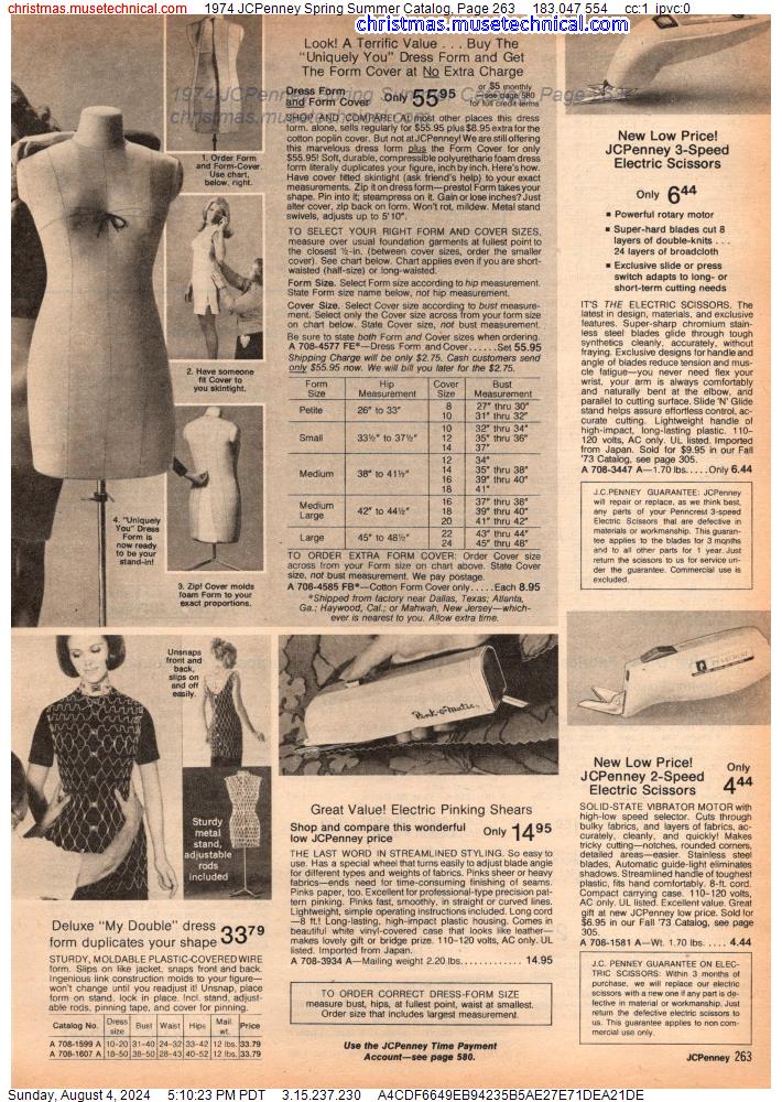 1974 JCPenney Spring Summer Catalog, Page 263