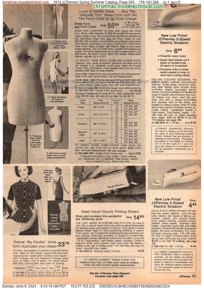 1974 JCPenney Spring Summer Catalog, Page 263