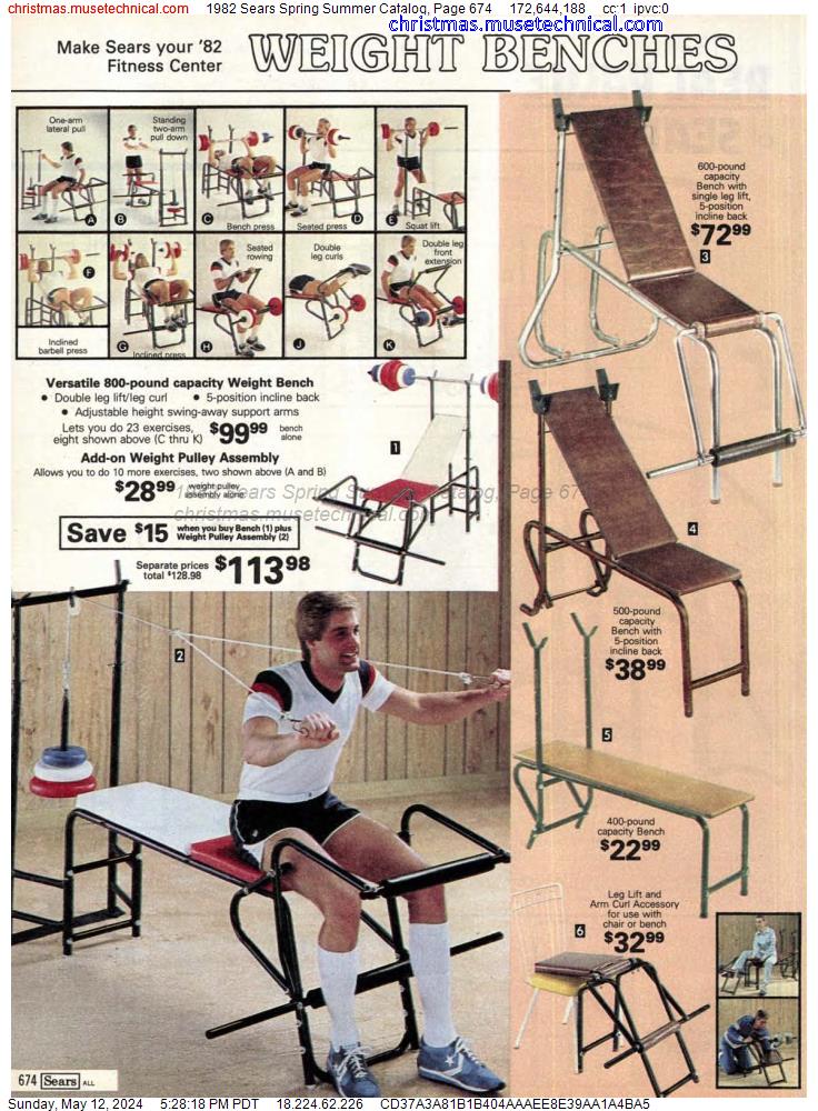 1982 Sears Spring Summer Catalog, Page 674