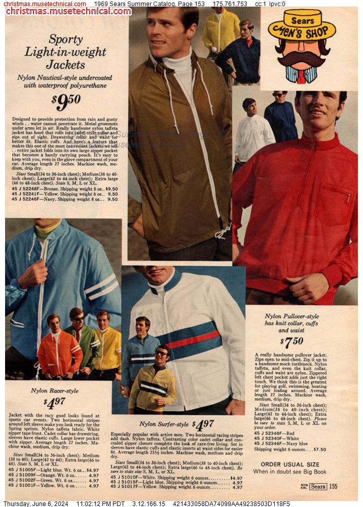 1969 Sears Summer Catalog, Page 153