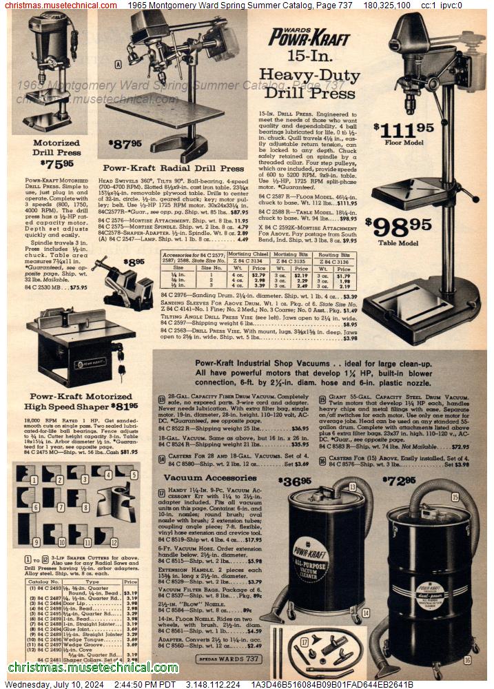 1965 Montgomery Ward Spring Summer Catalog, Page 737