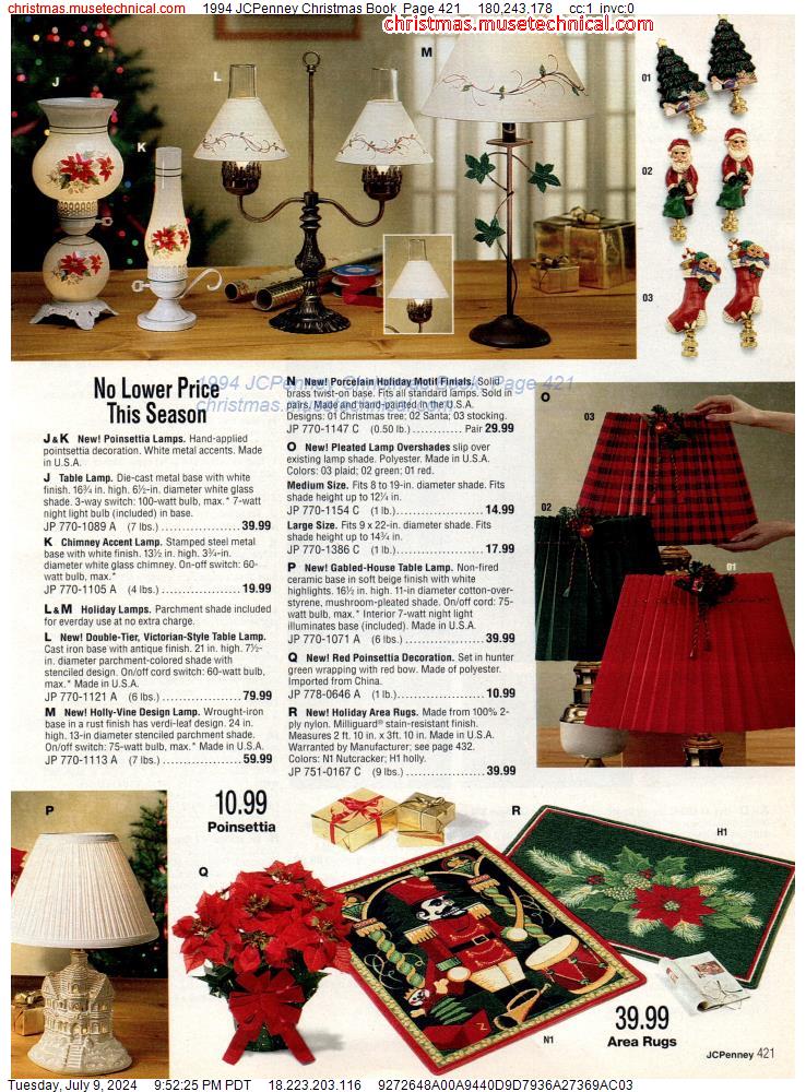 1994 JCPenney Christmas Book, Page 421